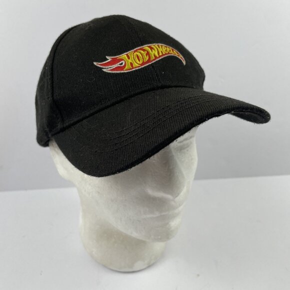 Hot Wheels Hat Cap Men’s Strap Back  Black Embroidered Baseball by Open Road - Picture 1 of 8